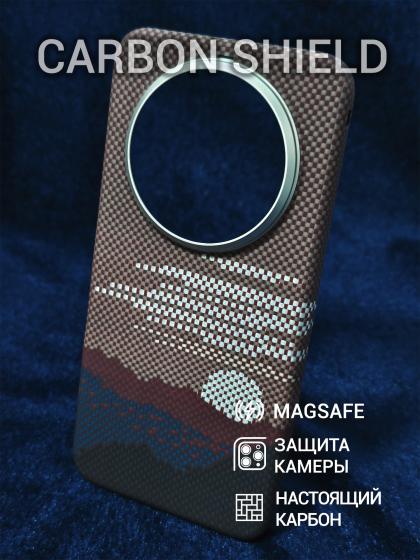 Карбоновый чехол Carbon Shield для Huawei Mate 80 Pro Max
