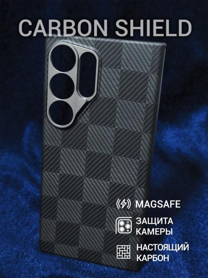 Карбоновый чехол Carbon Shield для Samsung Galaxy S24 Ultra