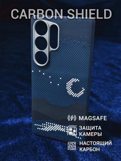 Карбоновый чехол Carbon Shield для Samsung Galaxy S25 Ultra