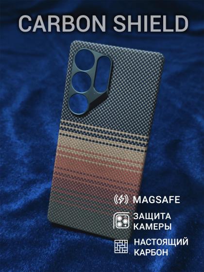 Карбоновый чехол Carbon Shield для Samsung Galaxy S25 Ultra