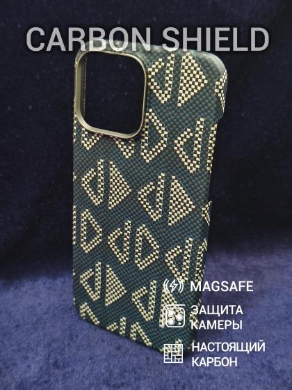 Карбоновый чехол Carbon Shield для iPhone 16 Pro Max